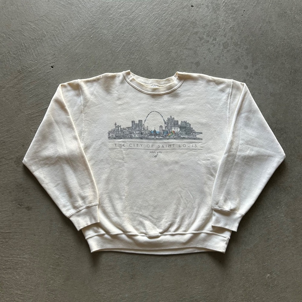 Vintage 90s The City Of Saint Louis Sweatshirt Size Large Crewneck John Pills